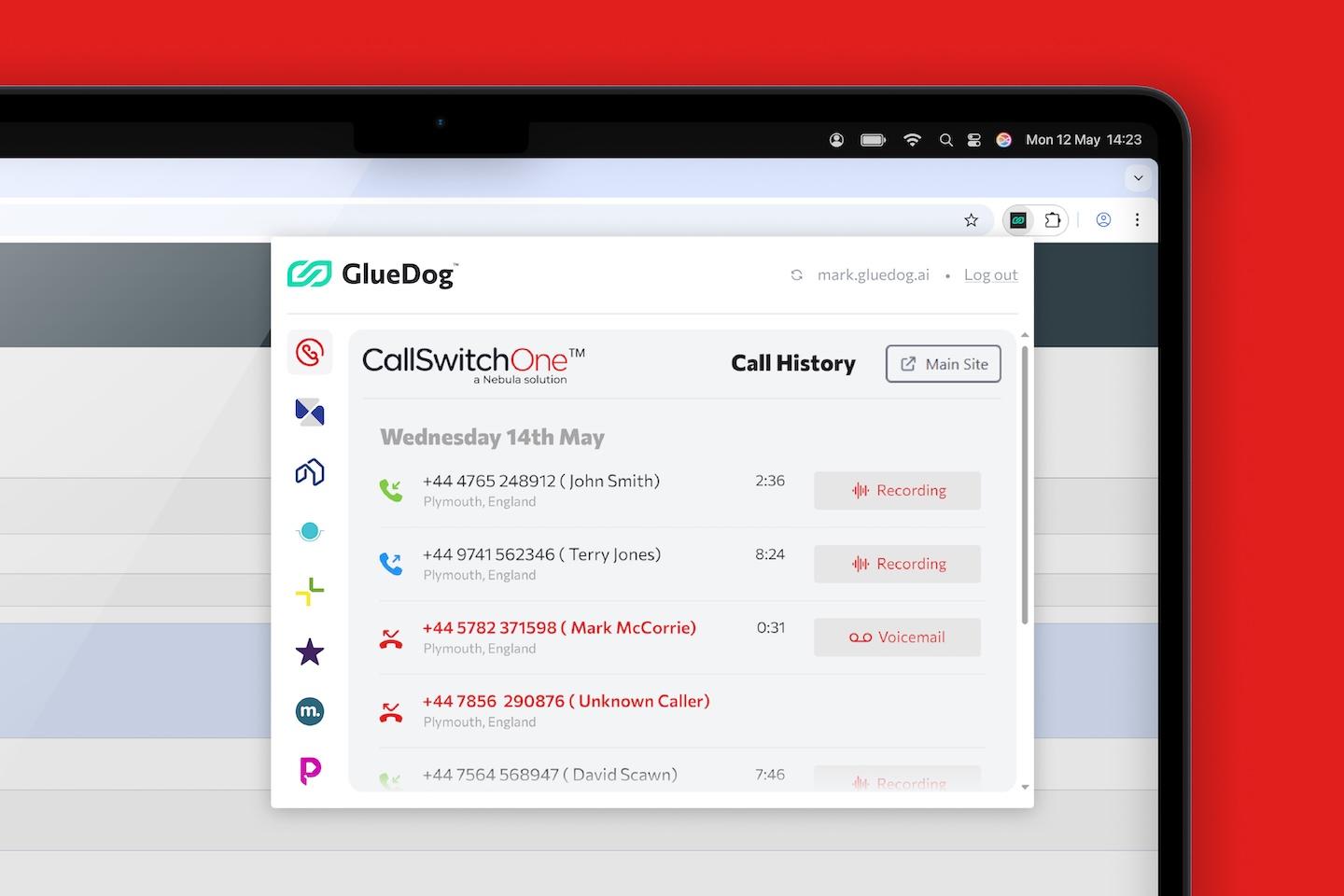CallSwitch One Chrome Extension